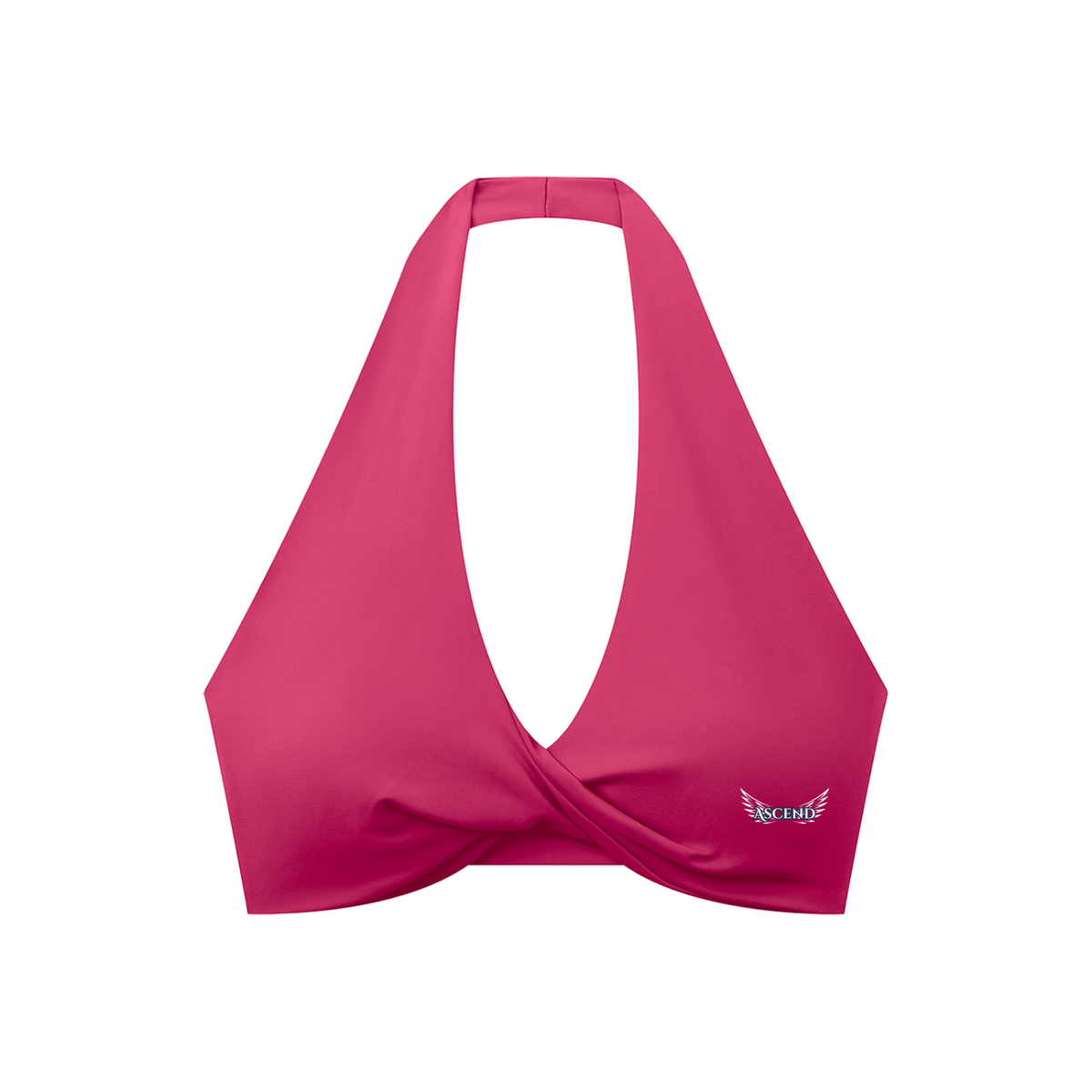 Ascend Pleated Halter Sports Bra