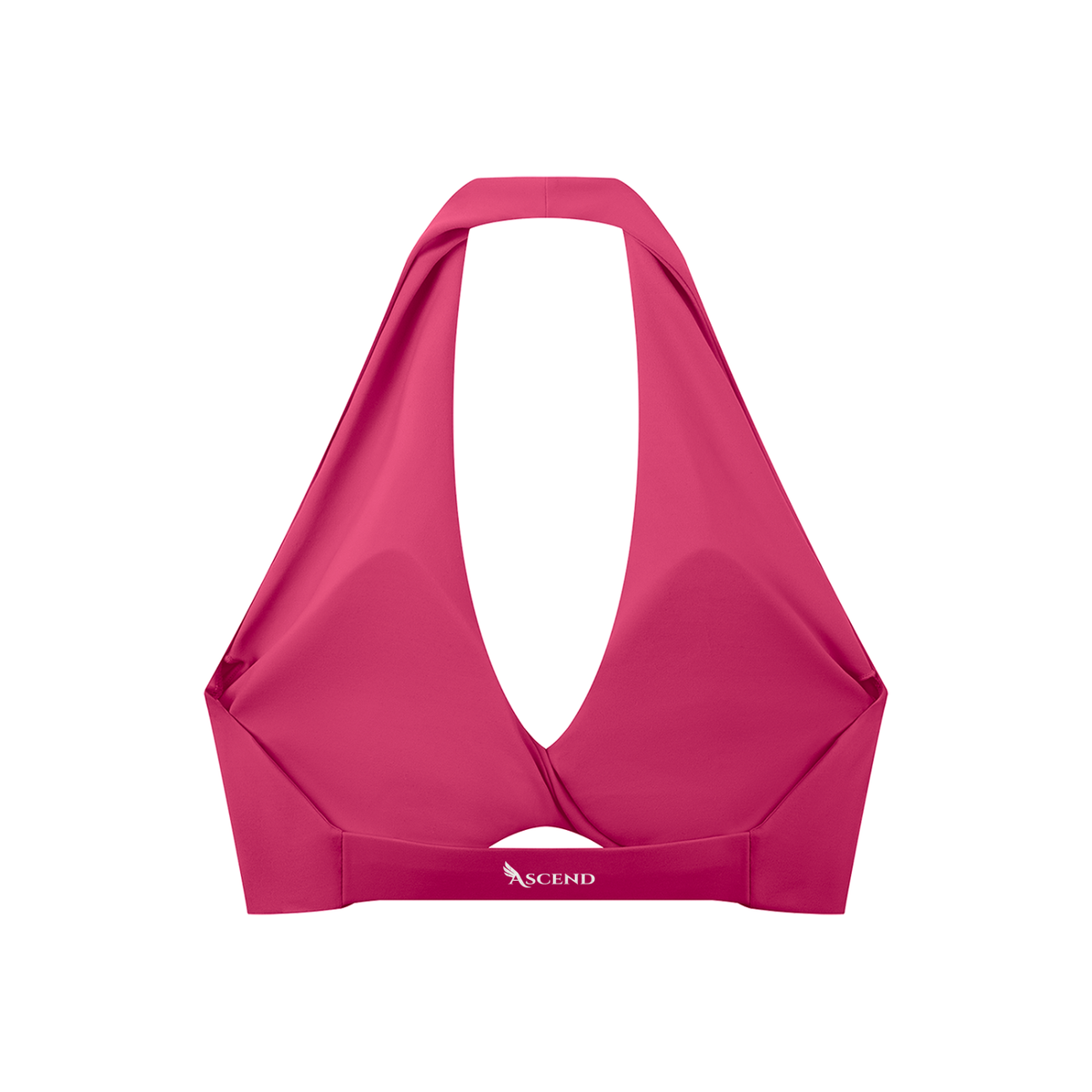Ascend Pleated Halter Sports Bra