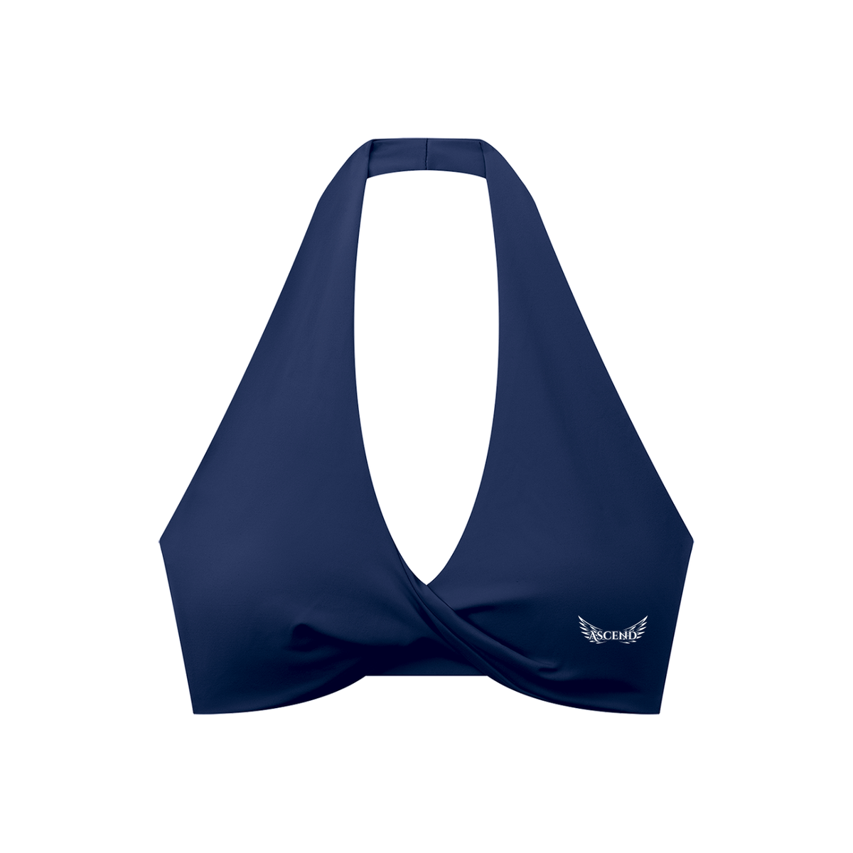 Ascend Pleated Halter Sports Bra